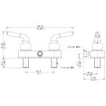 thumbnail image 3 of Builders Shoppe 2001BN/3220BN/4120BN RV Bathroom and Shower Faucet with Matching Hand Shower Combo Brushed Nickel Finish, 3 of 4