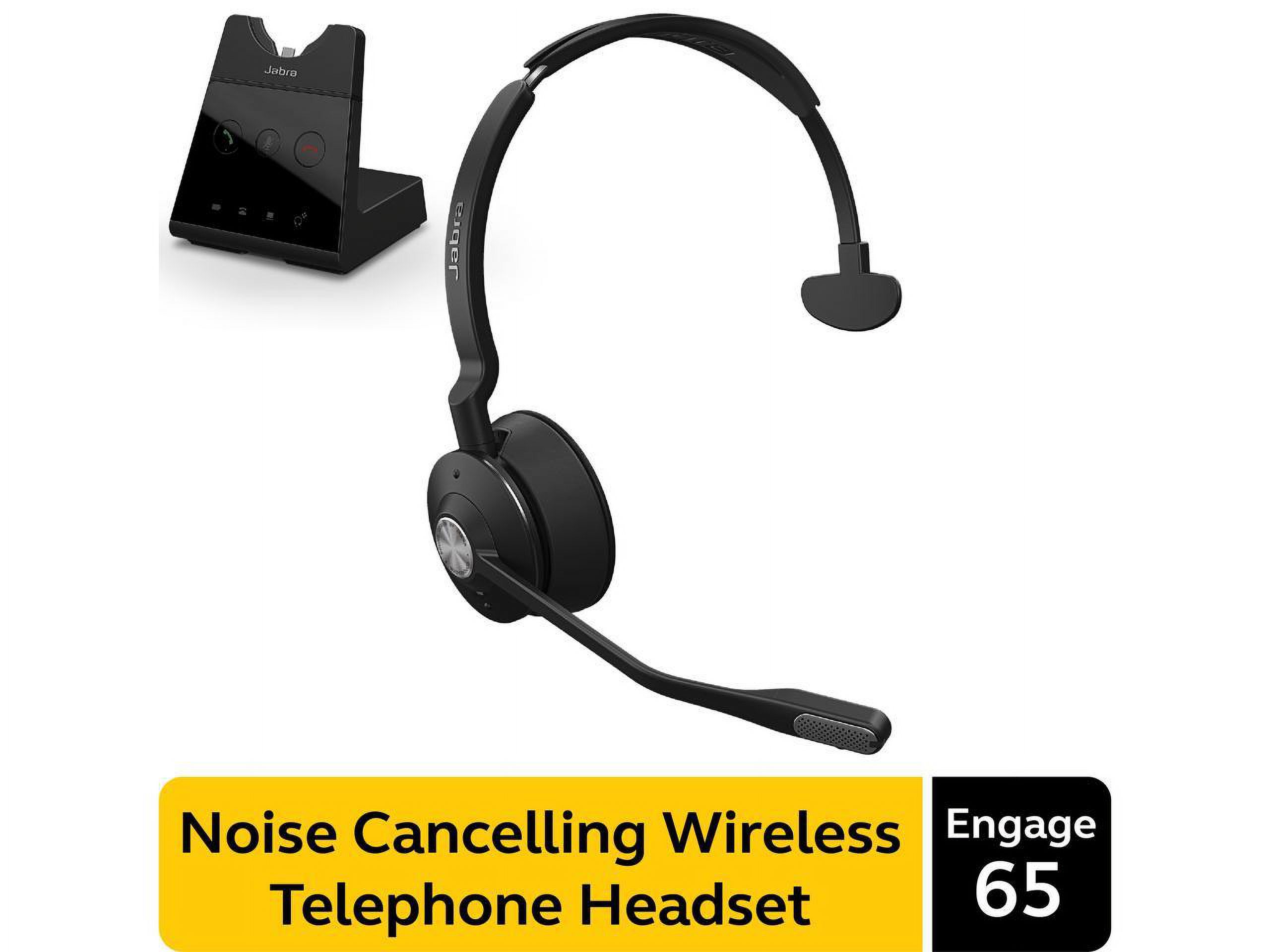Jabra Engage 65 Mono Wireless Headset with Enhanced Earpiece