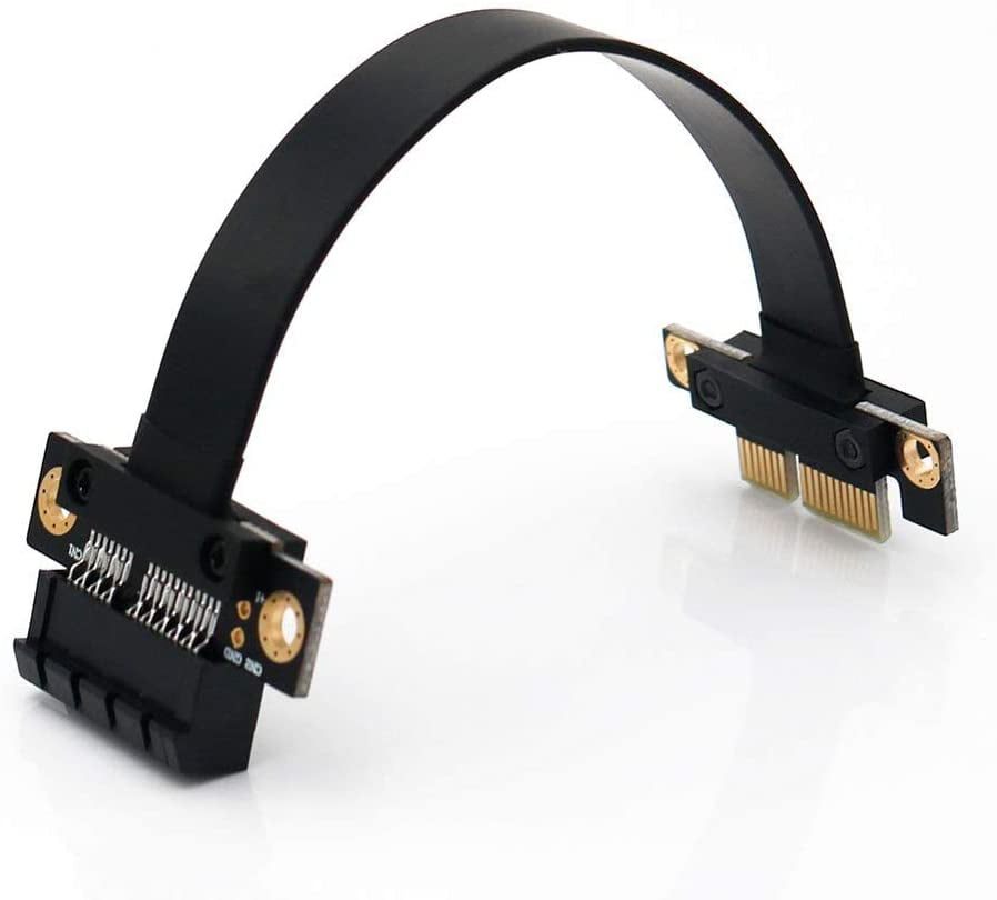 PCI-e PCI Express 36PIN 1X extender Extension cable with Gold-plated connector 