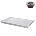 thumbnail image 6 of Streamline GB-534-140 60 in. x 36 in. Alcove Acrylic Shower Base in Glossy White With Left Drain, ABS Drain Included, 6 of 17