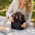 thumbnail image 4 of Insulated Lunch Bag | Black Lunch Bag | Lunch Bag with Shoulder Strap | Insulated Cooler Bag for Work and Picnic Use, 4 of 6