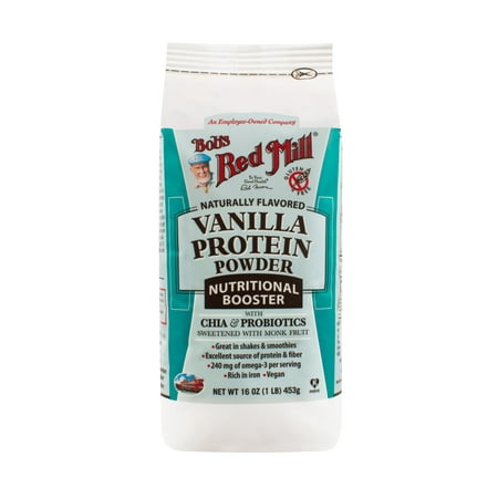 Bobs Red Mill Protein Powder, Vanilla 16 Oz (Best Protein Powder With Fiber)