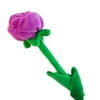 Simulation Plush Rose Assorted Colors Rose Long Flexible Stem for Decoration