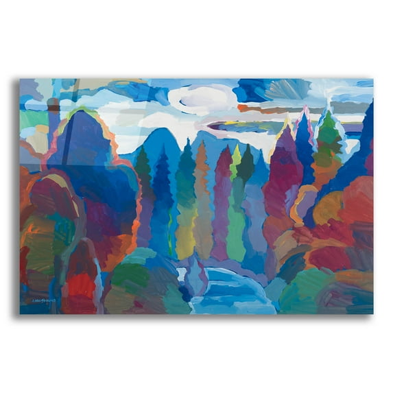 Epic Art 'Stream into Consciousness' by Hooshang Khorasani, Acrylic Glass Wall Art, 24"x16"