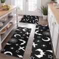 thumbnail image 2 of Black Halloween Bat Spider Pattern Kitchen Rugs Sets Of 3,Kitchen Runner Rugs Non Skid Washable,Decorative Kitchen Floor Mats for Kitchen,Sink,Laundry,17"x30"+ 17"x47" + 17"x59", 2 of 6