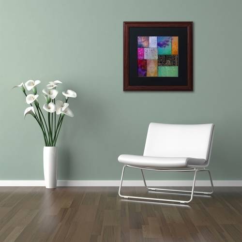 Trademark Fine Art "Afrikan Batik I" Canvas Art by Color Bakery Black Matte, Wood Frame
