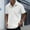 White#16, variant on Man Casual Solid-color Button Cardigan Short Sleeve Turndown Collar Blouse Shirt