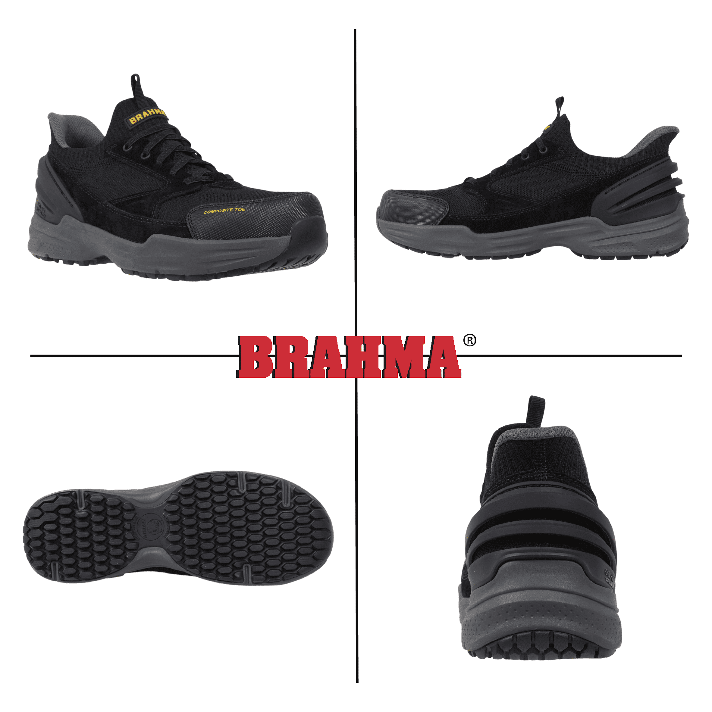 Brahma Men's Composite Toe Coil On Work Shoe
