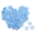 thumbnail image 1 of Unique Bargains Silk Artificial Flower Rose Petals, Light Blue Faux Flowers 2x2 Inch 1200Pcs, 1 of 5