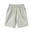 thumbnail image 5 of Lenago Mens Shorts Summer Casual And Comfortable Drawstring Pocket Elastic Waist Shorts Cargo Shorts for Men, 5 of 5