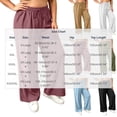 thumbnail image 3 of SBYOJLPB Women's Plus Size Pants Solid Color Elastic Waist Drawstring Pants with Pocket, 3 of 7