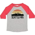 thumbnail image 3 of Inktastic Seattle Washington Skyline Sunset Boys or Girls Toddler T-Shirt, 3 of 5