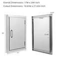 thumbnail image 1 of Ktaxon 17" x 24" Stainless Steel Vertical Access Door, 1 of 6
