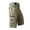 Green, variant on WWV Big and Tall Cargo Shorts Mens Work Shorts Multi Pockets Zipper Shorts Solid Color Trendy Loose Fit Climb Mountains Workwear Pants Black L