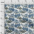 thumbnail image 1 of oneOone Cotton Poplin Fabric Leaves & Floral Ikat Decor Fabric Printed BTY 56 Inch Wide, 1 of 4