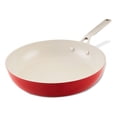 thumbnail image 1 of Sartén 31 cm KitchenAid. Anodizado Duro, antiadherente cerámico, rojo Imperio,, 1 of 7