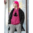thumbnail image 2 of Yoga Silhouette      Hoodie Women -Image by Shutterstock, Female 4X-Large, 2 of 4