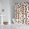 thumbnail image 2 of Fall Harvest Thanksgiving Pumpkin Shower Curtain,Autumn Leaves with Pumpkins Farmhouse Bath Curtain,Maple Leaves Bathroom Accessories Botanical for Bathroom Curtain Liner Set with Hooks,72X72in, 2 of 6
