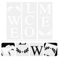 thumbnail image 2 of Shisuyan 1 Set/3pcs Plastic Vertical Welcome Sign Stencils DIY Template for Wooden Board, 2 of 9