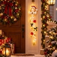 thumbnail image 4 of 47.24Inch Lighted Christmas Door Hanger Decoration Fairy Shape Glowing Christmas Door Hanger Light Decoration With Warm LED Lights For Porch Wall And Entryway, 4 of 5