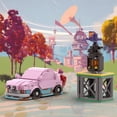 thumbnail image 3 of Bloques de construcción MOC Kirbyed Dream Land Car Mouth Waddle Deeed Pink Roadster, juego clásico de campeones de velocidad, juguetes de ladrillo para niños, 3 of 3