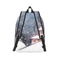 thumbnail image 3 of Balery Watercolor Winter Landscape For Christmas Vintage Canvas Backpack for Men and Women - Large Capacity, Durable Travel Laptop Bag for School, Work, Hiking, and Outdoor Activities, 3 of 7