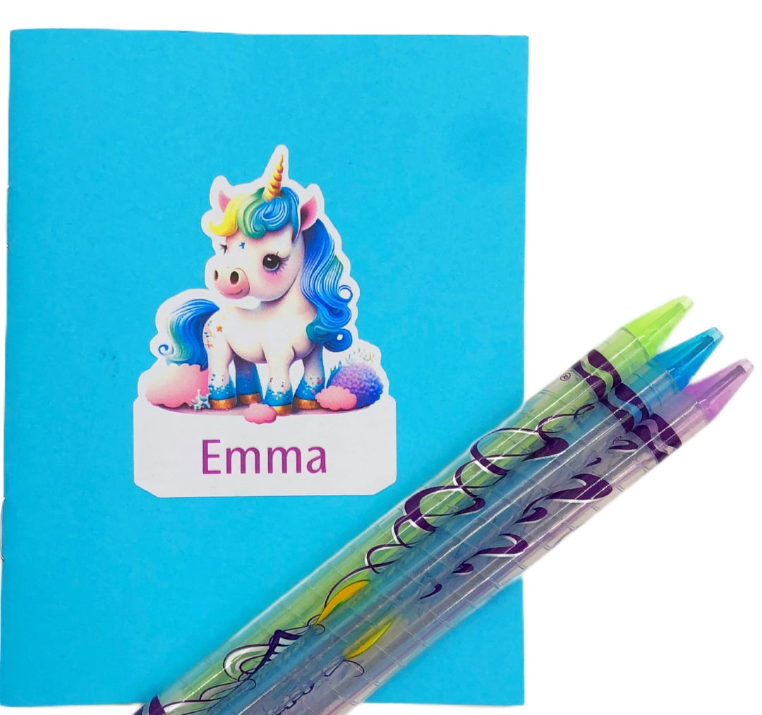 Timeless Desserts Unicorn Birthday Gift Basket - Unicorn Book, Personalized, Craft, Candy