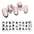 thumbnail image 1 of Xihbxyly Plantillas para Decoración de Uñas, Diseño de Copos de Nieve Jaspeados, Tablas Resistentes de Acero Inoxidable, Fácil Aplicación para Principiantes, Decoración de Uñas Divertida, Uso Profesi, 1 of 3