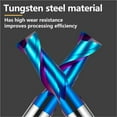 thumbnail image 5 of Milling Cutter Wood Cutter Woodworking Tools 2 Flute End Mill Tungsten Steel Milling Machine Cutting Tool , High Precision, 5 of 5