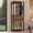 Brown/Black, variant on Madesa Wardrobe Clothes Storage Rack with 2 Drawers and Hanging Space 27"L Multiuse Cabinet for Bedroom Organization- Black/Brown