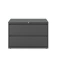 thumbnail image 2 of Hirsh 42 Inch Wide 2 Drawer Metal Lateral File Cabinet for Home and Office, Holds Letter, Legal and A4 Hanging Folders, Charcoal, 2 of 7