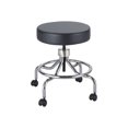 thumbnail image 1 of Safco Lab - Tabouret - Rond - Pivotant - Polyuréthane, Vinyle, Acier Chromé - Noir, 1 of 3