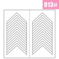 thumbnail image 1 of Tira de manicura francesa blanca, 2 hojas, forma artística de uñas, guías de punta de flecos, pegatina, herramienta de decoración de puntas de línea DIY, 1 of 5