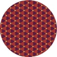 thumbnail image 1 of Ahgly Company Indoor Square Patterned Grapefruit Red Area Rugs, 3' Square, 1 of 6