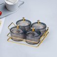 thumbnail image 1 of Bandeja para servir Macarena con tapas Caddy 4 Gris, 1 of 7