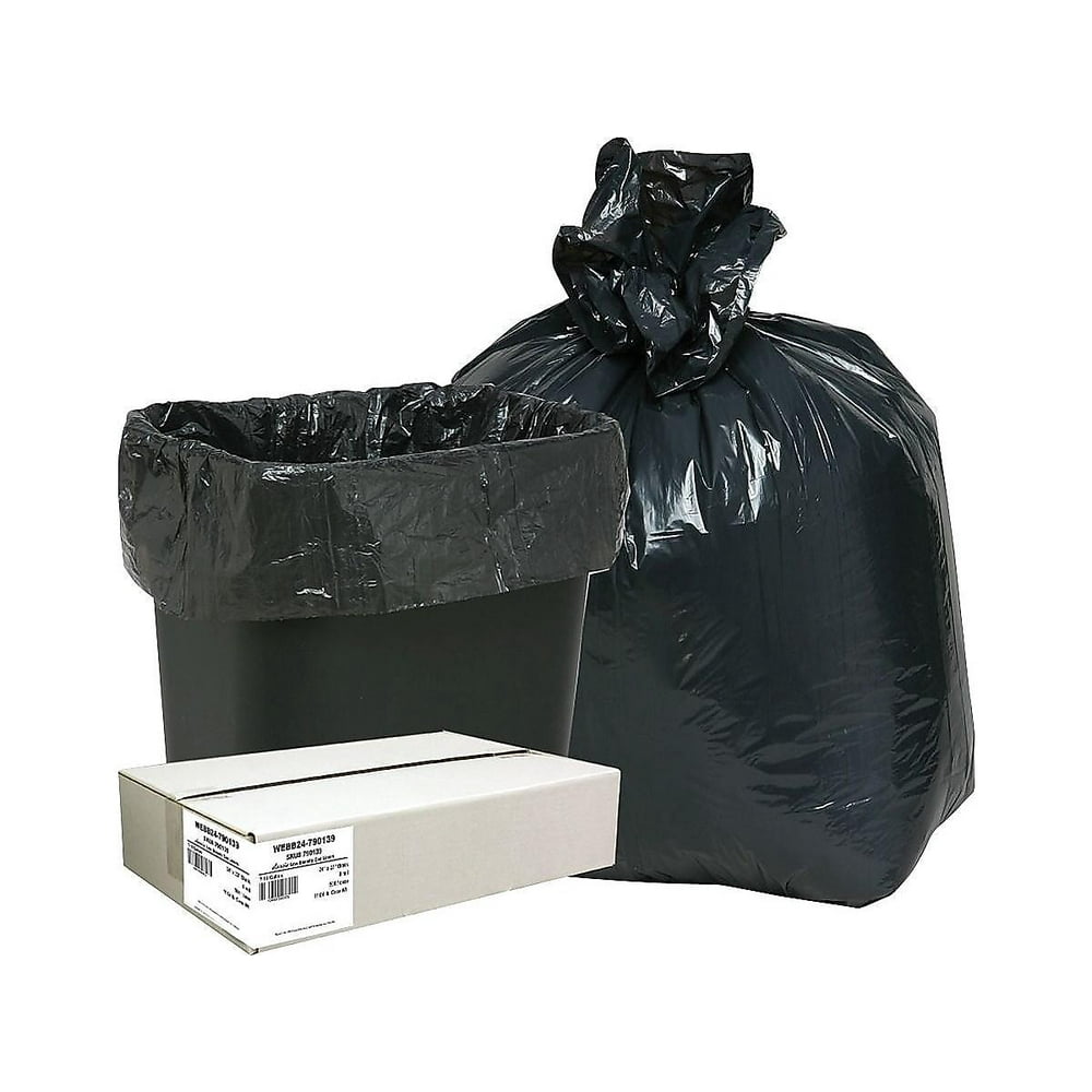 ster 10 Gal. Classic Trash Bags Black 500/Carton (WEBB24790139