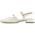 thumbnail image 3 of Journee Womens Gretchenn Multi Strap Square Toe Mary Jane Flats, 3 of 11
