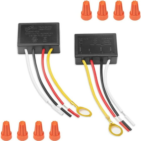 

Touch Lamp Switch 2 Pack Touch Lamp Control Module for Dimmable LED Bulbs Lamp Switch Replacement Kit with Wiring Caps