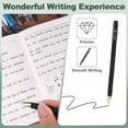 thumbnail image 3 of Uxcell Gel Pen Medium Point 0.5mm, 12 Pack Smooth Black Gel Ink Rollerball Pen for Home Office Writing Note Taking Journaling Business, Style 10, 3 of 6