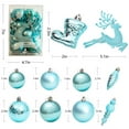 thumbnail image 3 of Iumwxz 30pcs Christmas Balls Ornaments Solid Color Shatterproof Plastic Christmas Tree Balls Decorative Hanging Baubles for Xmas Tree Decor Holiday Party Wedding Home Decor Blue, 3 of 5