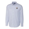thumbnail image 2 of Men's Cutter & Buck Powder Blue Illinois Fighting Illini Vault Big & Tall Oxford Stripe Long Sleeve Button-Down Shirt, 2 of 3