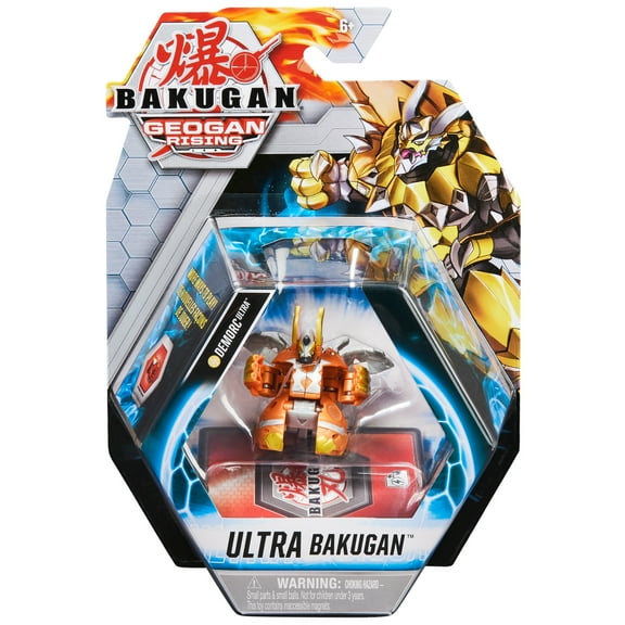 Bakugan Ultra, Demorc, 3-inch Tall Geogan Rising Collectible Action Figure and Trading Card