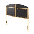thumbnail image 3 of LumiSource Gold Steel, Cream Velvet Lindsey Headboard, 3 of 7