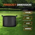 thumbnail image 2 of iPower 5 Gallon 6-Pack Plant Grow Bag Fabric Pots Containers-Black, 2 of 7
