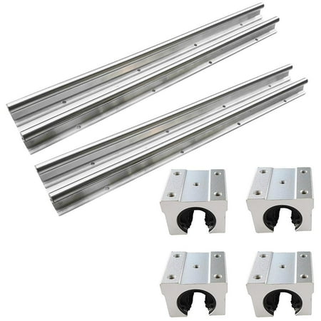 

SBR20-300 6pcs/set Circular Track 2pcs SBR20 Guide Rail and 4pcs SBR20UU Slider Combination Silver Linear Rail Linear Bearing Slide