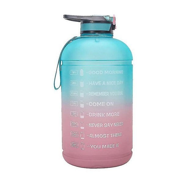 Botella De Agua De 3,78 L Con Asa Doble De Pajita, Hidratación De Agua-a