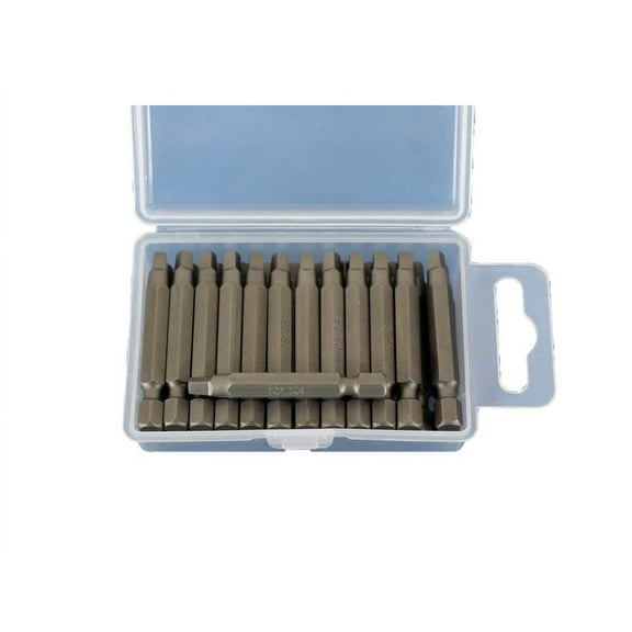 TEMO 25 pc #3 Square Robertson 2 Inch (50 mm) Screwdriver Insert Bits
