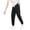 Black, variant on OSOLU Solid Color Men'S Loose Straight Cotton Bloomers Summer Casual Pants Men'S Breathable Pants Trousers Fashionable Classic Leisure Bottoms