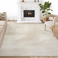 thumbnail image 1 of Abani Neutral Beige Area Rug 9' x 12' for Living Room, Bedroom - Zen Reiki Circles Pattern - Durable & Easy to Clean, 1 of 5