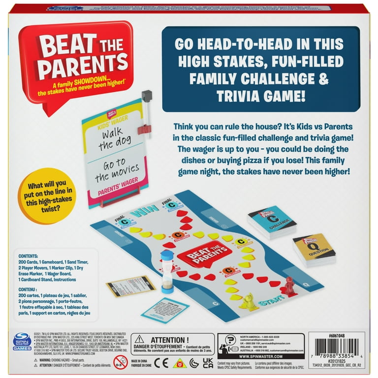 Beat The Parents Family Challenge Jeu de société